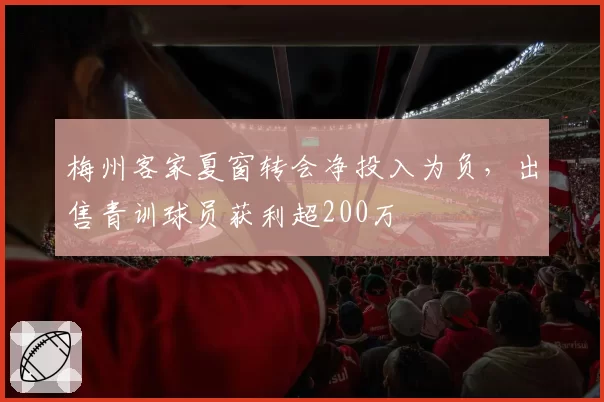 梅州客家夏窗转会净投入为负，出售青训球员获利超200万